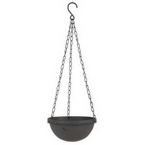 Zinkpotter til ophæng med kæder til haven og udendørs