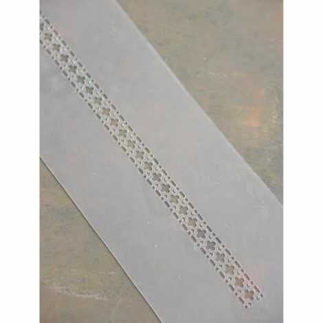 Stencil skabelon med mønster til lige kant genbrugelig