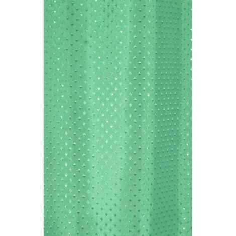 Badeforhæng kort længde grøn 115x175 cm