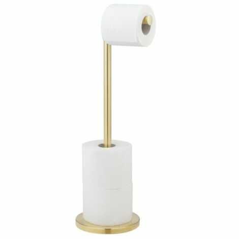 Toiletrulleholder til gulv med toiletpapir