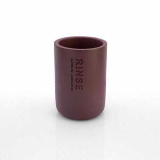 Vin rødt tandkrus i Nature serien til opbevaring af tandbørster