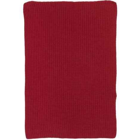 Røde håndklæder strikket i bomuld 40x60 cm.