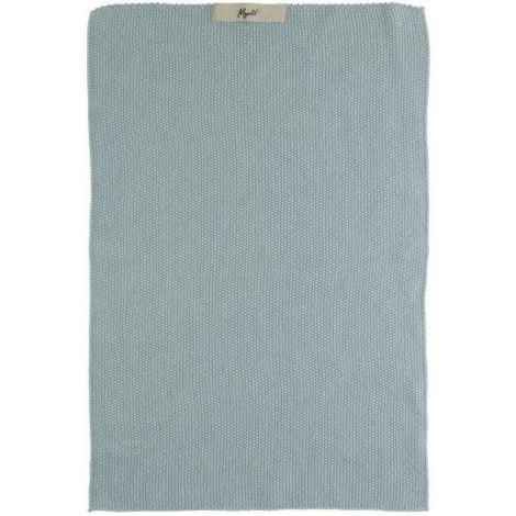 Strikkede køkkenhåndklæder blå, nordic sky i bomuldsstrik