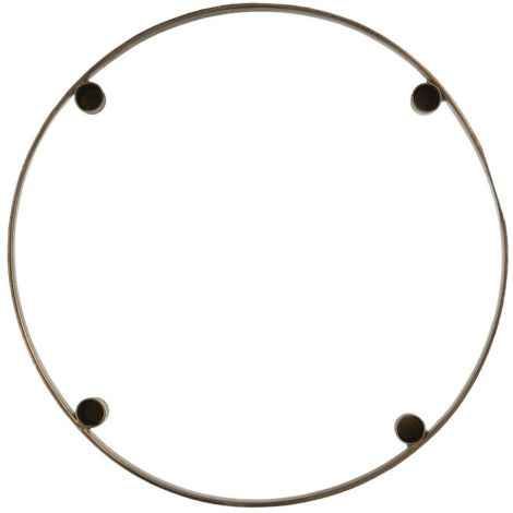 Adventsstage messing set oppe fra rund til lys