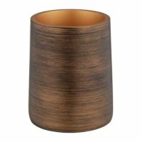 Kobber tandbørsteholder i keramik lignende polyresin