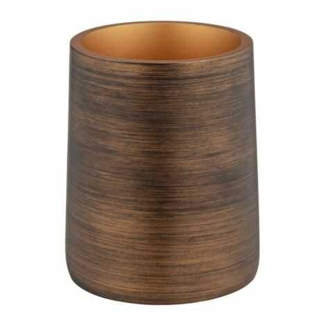 Kobber tandbørsteholder i keramik lignende polyresin