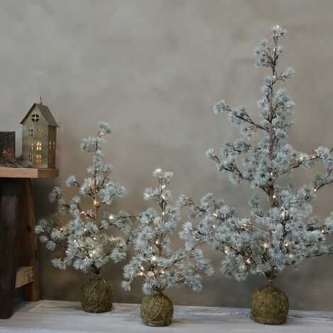 Moderne juletræer til pynt med LED lys cedertræer til dekoration