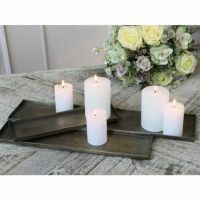 Lysfad i metal messing look aflangt til dekoration