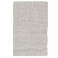 Hurtigtørrende badehåndklæde hammam i sand farvet med frynser fra Mette Ditmer i serien Bodrum