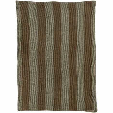 Mette Ditmer viskestykker elvira med stribe design i sand farver økologisk bomuld