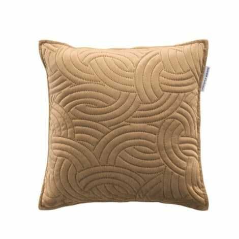 Pudebetræk 40x40 brun med velour blød overflade