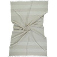 tyrkiske-hammam-handklaeder-beige-med råhvide striber og frynser