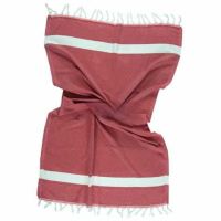 Hammam håndklæder røde 100X175 cm