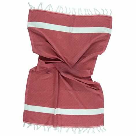 Hammam håndklæder røde 100X175 cm