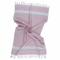 Rosa håndklæder Hammam vævet i ren bomuld