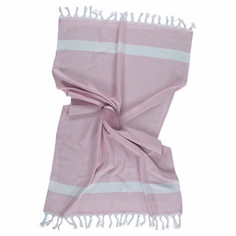 Rosa håndklæder Hammam vævet i ren bomuld