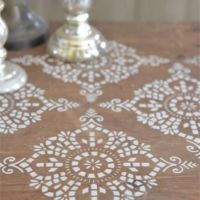 Stencils til væg, gulv og møbler til maling af dekoration derpå