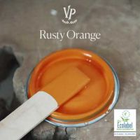 Rusty orange kalkmaling flot støvet varm orange farve