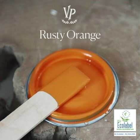 Rusty orange kalkmaling flot støvet varm orange farve