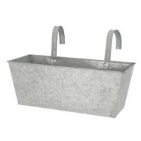 zinkpotter til haven til ophæng på hegn som altankasse