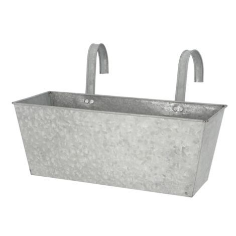 zinkpotter til haven til ophæng på hegn som altankasse