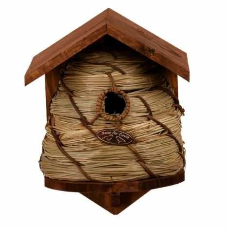 Blåmejse redekasse formet som bikube