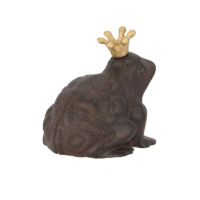 Metaldyr til haven pyntrting dyr frø set fra bagsiden