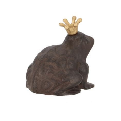Metaldyr til haven pyntrting dyr frø set fra bagsiden
