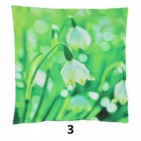 Sneklokke udendørs puder med blomster 40x40 nr. 3