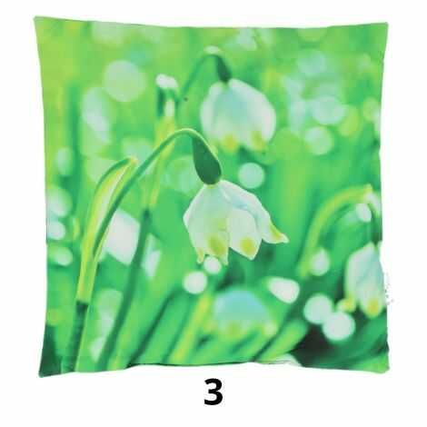 Sneklokke udendørs puder med blomster 40x40 nr. 3