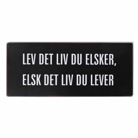 Metalskilt Med Citat Fra Lafinesse