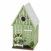 Blåmejse fuglehus i grøn tiltrækker også sumpmejser, sortmejser og topmejser