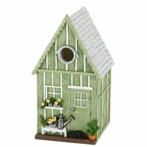 Blåmejse fuglehus i grøn tiltrækker også sumpmejser, sortmejser og topmejser