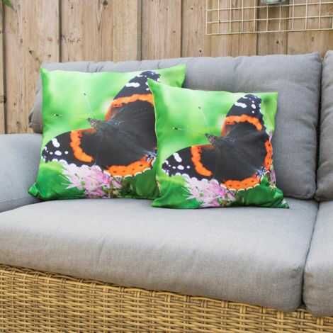 Sommerfugl pude udendørs i sofaen til pynt og som ryg støtte