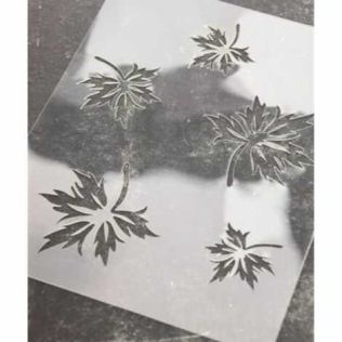 Stencil blade motiver til maling og dekoration genbrugelig
