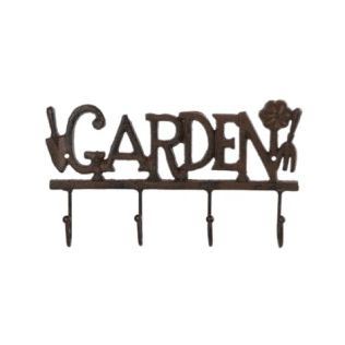 Garden knagerække i støbejern med 4 knager