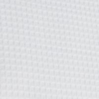 Hvidt bruseforhæng i stof 180x200 nærbillede af det vævede mønster i stoffet