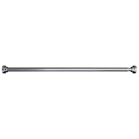 Badeværelsestang til forhæng rustfrit stål 84,5 - 155 cm