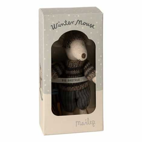 Maileg storebror mus leveres i fin gaveæske