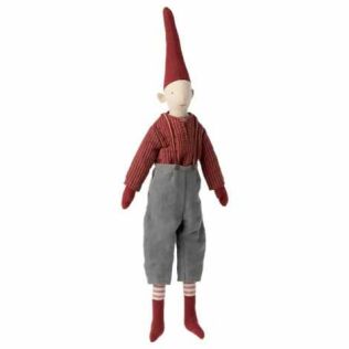 Maileg nisse Magnus i fint juledress