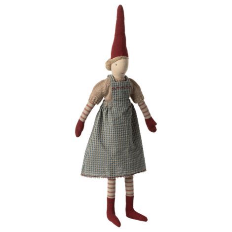 Maileg nisse 50 cm i smukt juletøj