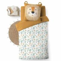Løve sengetøj 140x200 cm. i bomuld