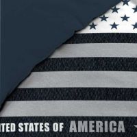 Mønsteret på sengetøj til enkeltdyne ses tæt på