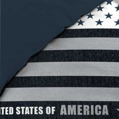 Mønsteret på sengetøj til enkeltdyne ses tæt på