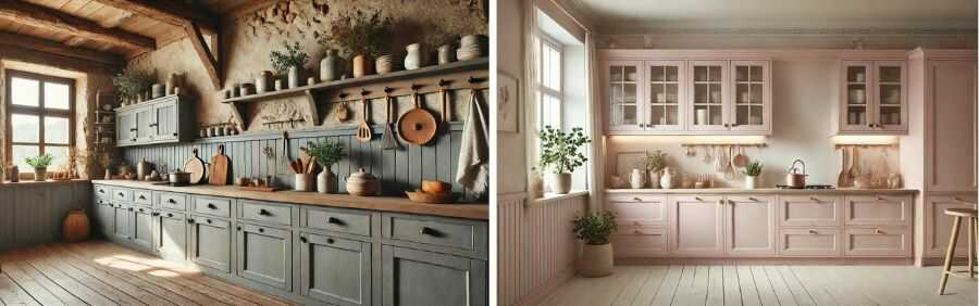 koekkenlaager-malet-med-kalkmaling-i-groen-og-rosa-farver - Fit 1200x1200