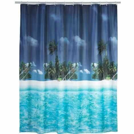 Badeforhæng strand 180x200 i peva plast