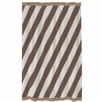 Brunt badeforhæng 150x200 cm diagonal fra mette ditmer