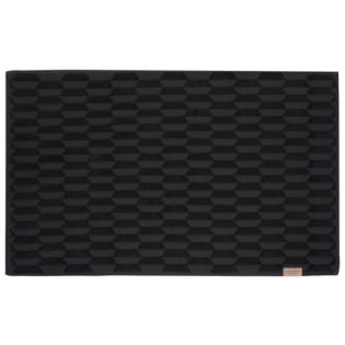 Bademåtte bomuld 50x80 cm sort i Geo serien fra Mette Ditmer
