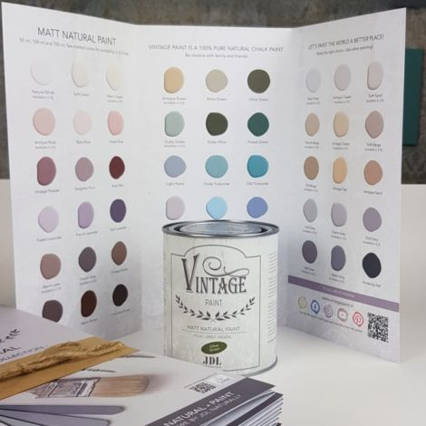 Vintage Paint farvekort - 69 farver