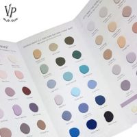 Vintage paint farvekort der viser nogle af de 69 farver af kalkmaling